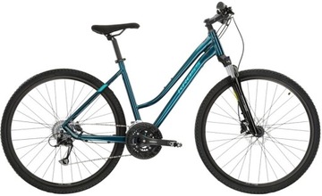 ROWER CROSSOWY KROSS EVADO 5.0 DAMSKI 28 L(19'') turkusowy/zielony połysk
