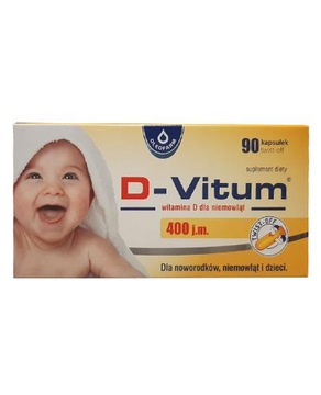 D-Vitum Witamina D dla niemowląt 400 j.m. 90 kaps