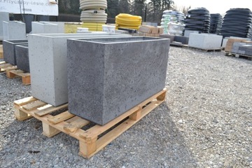Donica betonowa 125x30x50 cm grafit