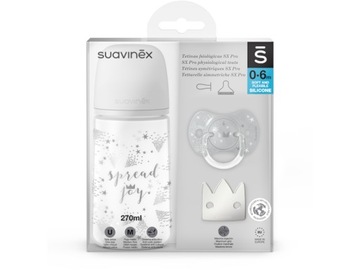 SUAVINEX ZESTAW BUTELKA 270 ML SMOCZEK USP KLIPS