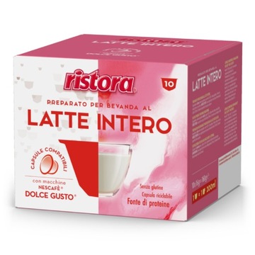 Kapsułki do Dolce Gusto Ristora LATTE INTERO / MLEKO 10 szt.