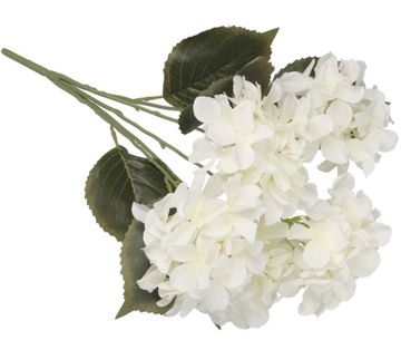 ГИДРЕНЗИЯ ГУСТОЙ КРАСИВЫЙ БУКЕТ ИЗ ИСКУССТВЕННЫХ ЦВЕТОВ КАК ЖИВОЙ БЕЛЫЙ X5