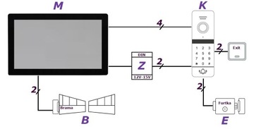 Видеодомофон 5TECH Wi-Fi Verus PLUS 84228 Считыватель DIN-шифратор НОВИНКА 2024 г.