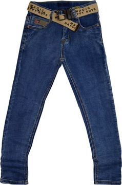 RIDERS ORIGINAL JEANS Spodnie z paskiem 134/140cm STRETCH