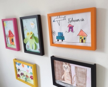 Рамка А4 для детских рисунков. Художественные детские рамки для картин и фотографий.