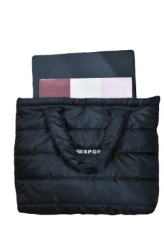 ЖЕНСКАЯ СУМКА-ШОППЕР СТЕГАНАЯ БОЛЬШАЯ СПОРТИВНАЯ A4