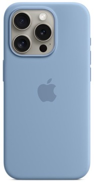 Plecki Apple do Apple iPhone 15 Pro Silicone Case MagSafe niebieski