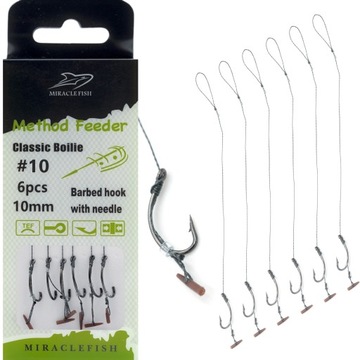 PRZYPONY HAKI TEFLONOWE MET. FEEDER PUSH STOP R10