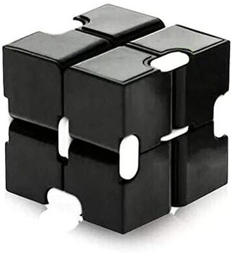 Kostka Antystresowa Fidget Cube Nieskończoności Sensoryczna Zabawka Czarna