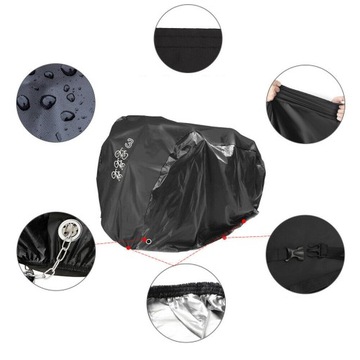 ВЕЛОСИПЕДНЫЙ КРЫШКА, ВОДОНЕПРОНИЦАЕМЫЙ БРЕЗЕНТ НА ​​3 ВЕЛОСИПЕДА, ТКАНЬ 190 Т.