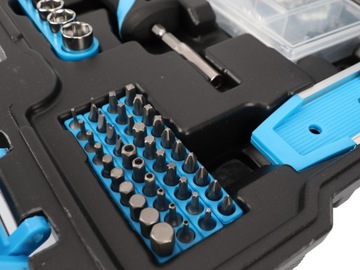 НАБОР ИНСТРУМЕНТОВ, торцевые ключи, биты 144 шт. МЕГА