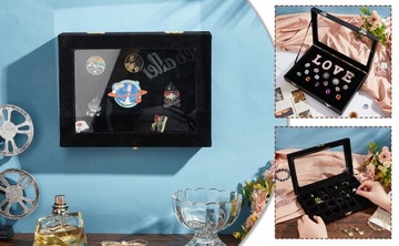 ВИТРИНОВЫЕ КОРОБКИ ДЛЯ МОНЕТ, ЗНАЧКОВ, БУЛАГ, МЕДАЛЕЙ