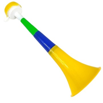 GŁOŚNA TRĄBKA KIBICA WUWUZELA SKŁADANA Z USTNIKIEM 28CM