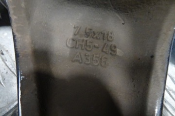 4× DISK HLINÍK OPEL OE 7.5" X 18" 5X108