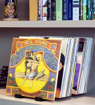 Виниловая подставка, виниловая полка, 50-75 LP, стильная, элегантная, дерево, металл