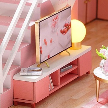 Миниатюрный кукольный домик своими руками Розовый