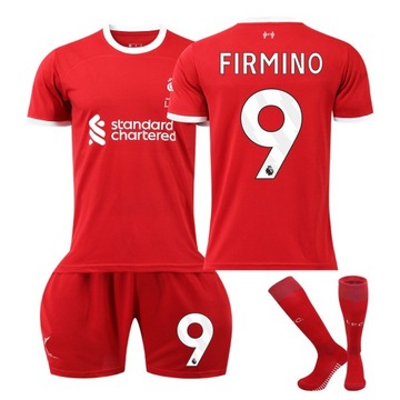 Komplet koszulek piłkarskich Liverpool F.C. home Nr 9 FIRMINO