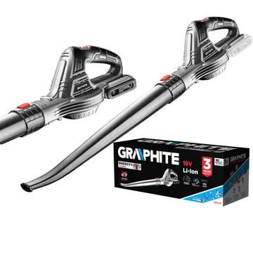 ГРАФИТОВЫЙ САДОВЫЙ ПЫЛЕСОС ДЛЯ ЛИСТЬЕВ С АККУМУЛЯТОРОМ 18В 58G031