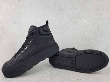 PUMA KARMEN MID BUTY CZARNE TRAMPKI GRUBA PODESZWA