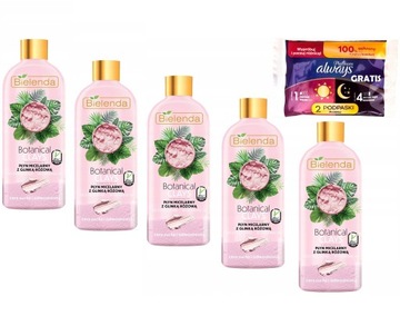 BIELENDA BOTANICAL WEGAŃSKI PŁYN MICELARNY Z GLINKĄ RÓŻOWĄ 500ML CERA SUCHA