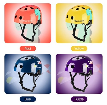 ДЕТСКИЙ ШЛЕМ WEST BIKING, ПУРПУРНЫЙ, ЗАЩИТНЫЙ ДЛЯ ВЕЛОСИПЕДА И BMX СКУТЕРА