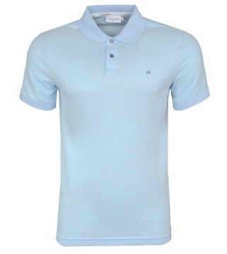 CALVIN KLEIN polo męskie, błękitne, XS