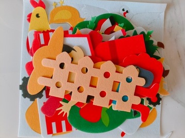 Educational board FELT MAT SET OF FELT FARM BOARDS