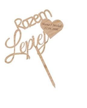 Topper TŚD-25-Razem lepiej Ślub Wesele