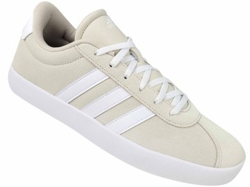 ADIDAS VL COURT 3.0 ID6312 BEŻOWE BUTY TRAMPKI TENISÓWKI SKATE SKÓRZANE