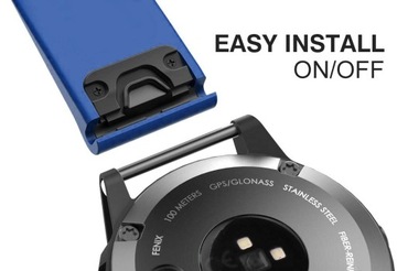 СИНИЙ ремешок Garmin FENIX 6X PRO QuickFit 26 мм