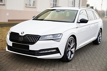 Skoda Superb III Kombi Facelifting 2.0 TDI SCR 200KM 2021 SPORTLINE __ 200KM__ BIAŁA PERŁA, zdjęcie 5