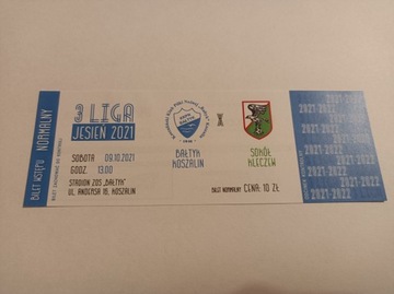BAŁTYK KOSZALIN - SOKÓŁ KLECZEW 09-10-2021