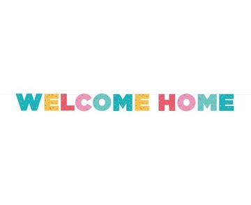 Girlanda Papierowa Welcome Home Baby Shower 250 cm