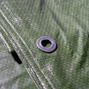 БРЕЗЕНТ 4x5 ЗЕЛЕНЫЙ УСИЛЕННЫЙ 100G/M2 ПРОЧНОЕ ПОКРЫТИЕ 5X4