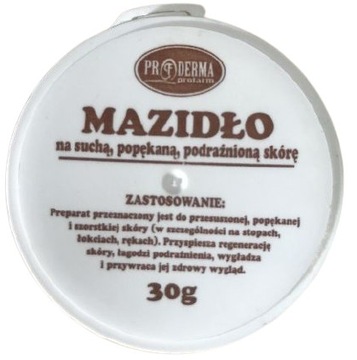 Mazidło na suchą popękaną skórę, pękające pięty