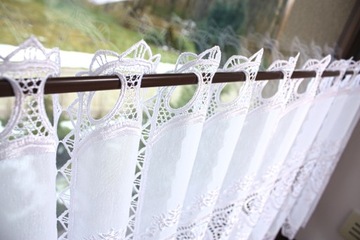 Заздростка Gipiura Белая штора-панель для кухни, высота 60 см