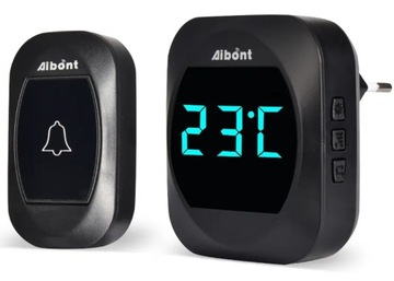 Водонепроницаемый беспроводной дверной звонок с термометром.