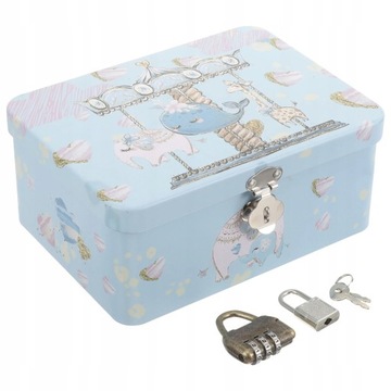 Сундук с сокровищами Металлический контейнер для драгоценностей