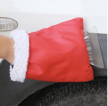 SKROBACZKA DO SZYB Z RĘKAWICA SZEROKA SAMOCHODOWA DO ODŚNIEŻANIA SKROBANIA