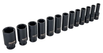 НАБОР УДАРНЫХ ГОЛОВОК 1/2 ДЛИНЫ, 13EL, 10-32 ММ, КОРПУС