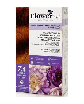 TRWAŁA FARBA DO WŁOSÓW 7.4 ŚREDNI MIEDZIANY BLOND