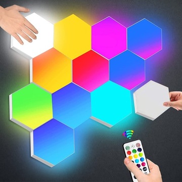 6X DOTYKOWA LAMPA MODUŁOWA ZIMNY LED RGB+PILOT+APP