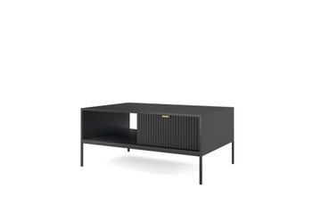 Nowoczesny stolik kawowy AURA104 cm czarny mat