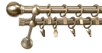 KARNISZE METALOWE KARNISZ PODWÓJNY FI 19 / 10 CM