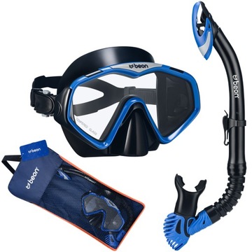 ZESTAW MASKA I FAJKA DO NURKOWANIA OKULARY I RURKA DO SNORKELINGU BEON