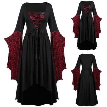 HALLOWEEN STRÓJ KOMBINEZON Z KAPTUREM CZASZKA