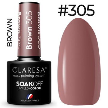 Claresa Hybrid Varnish 305 коричнево-коричневые лаки