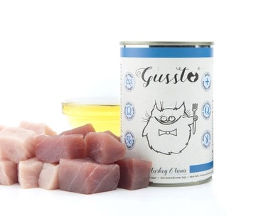 GUSSTO ŚWIEŻY INDYK Z TUŃCZYKIEM 400g