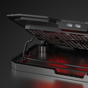 ОХЛАЖДАЮЩАЯ ПОДСТАВКА ДЛЯ 15,6-ДЮЙМОВОГО ИГРОВОГО НОУТБУКА БОЛЬШОЙ СВЕТОДИОДНЫЙ USB-концентратор