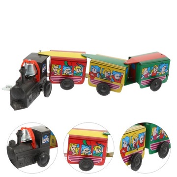 ИГРУШКИ ДЛЯ МАЛЬЧИКОВ Заводной Рождественский РЕТРО-ПОЕЗД